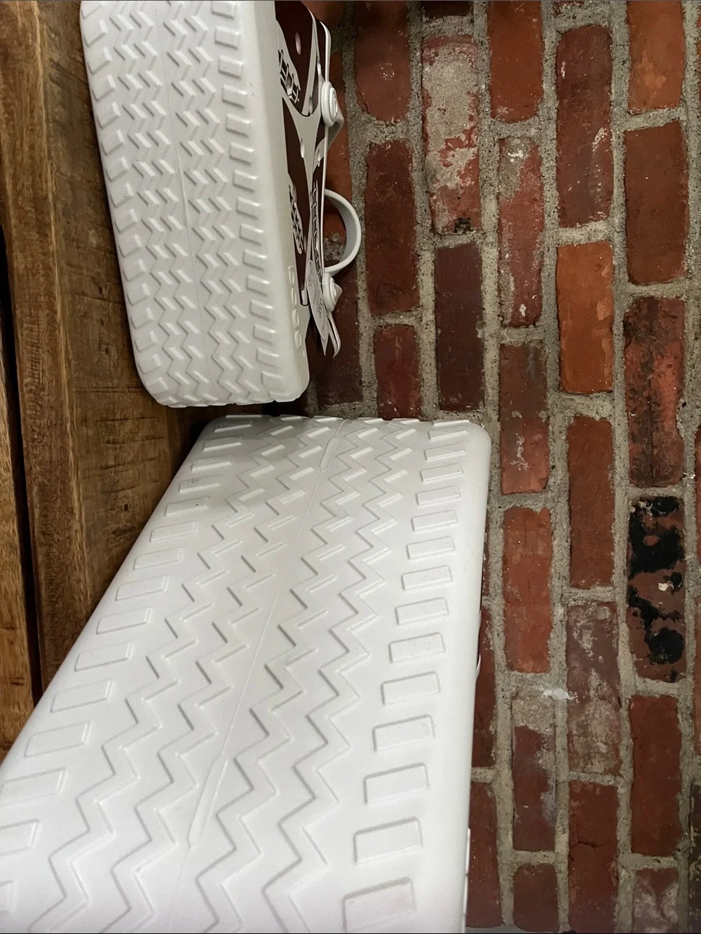 Bogg bagsSporty White & Brown Football Print Tote Bag
